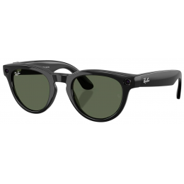 Умные очки Ray-Ban Meta* Headliner Gen 2 Shiny Black, Солнцезащитные линзы G-15 Green (RW4013), размер L